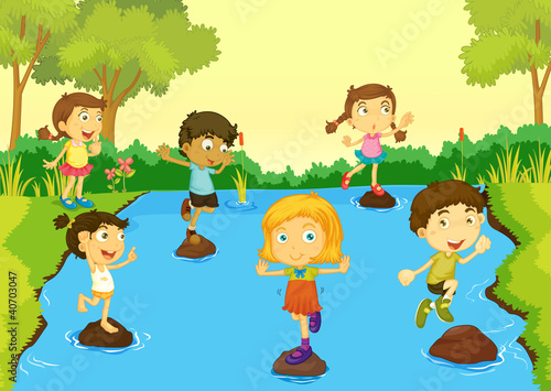 Kids playing