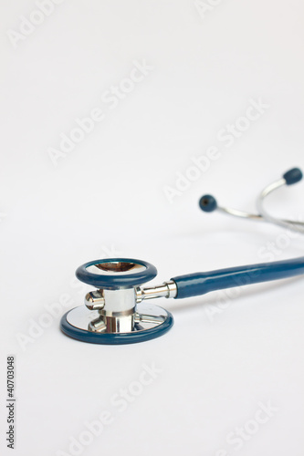 stethoscope on white background