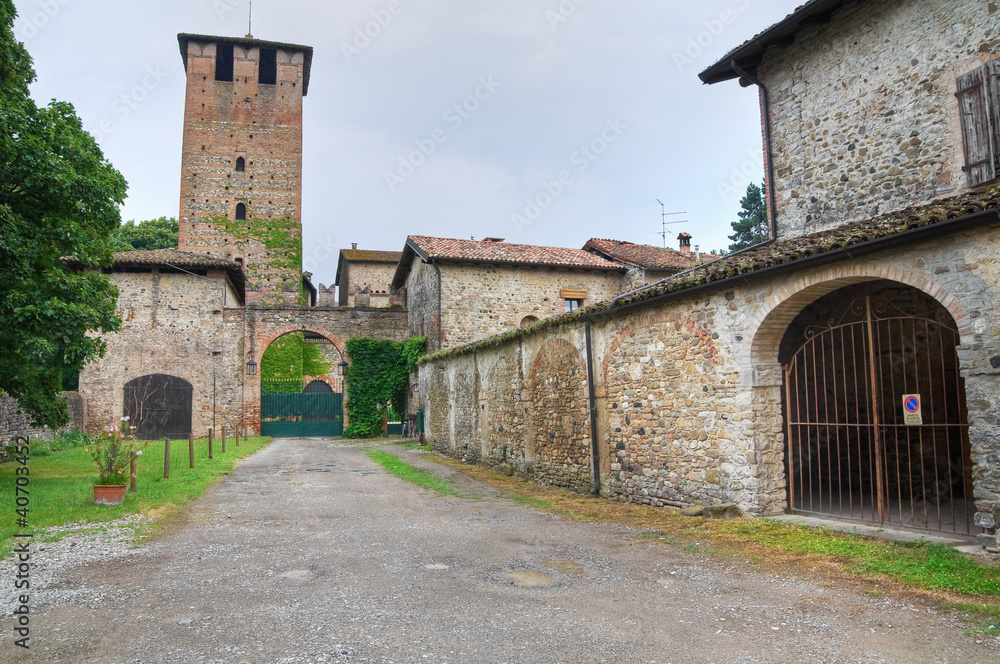 Castle of Vigolzone. Emilia-Romagna. Italy.