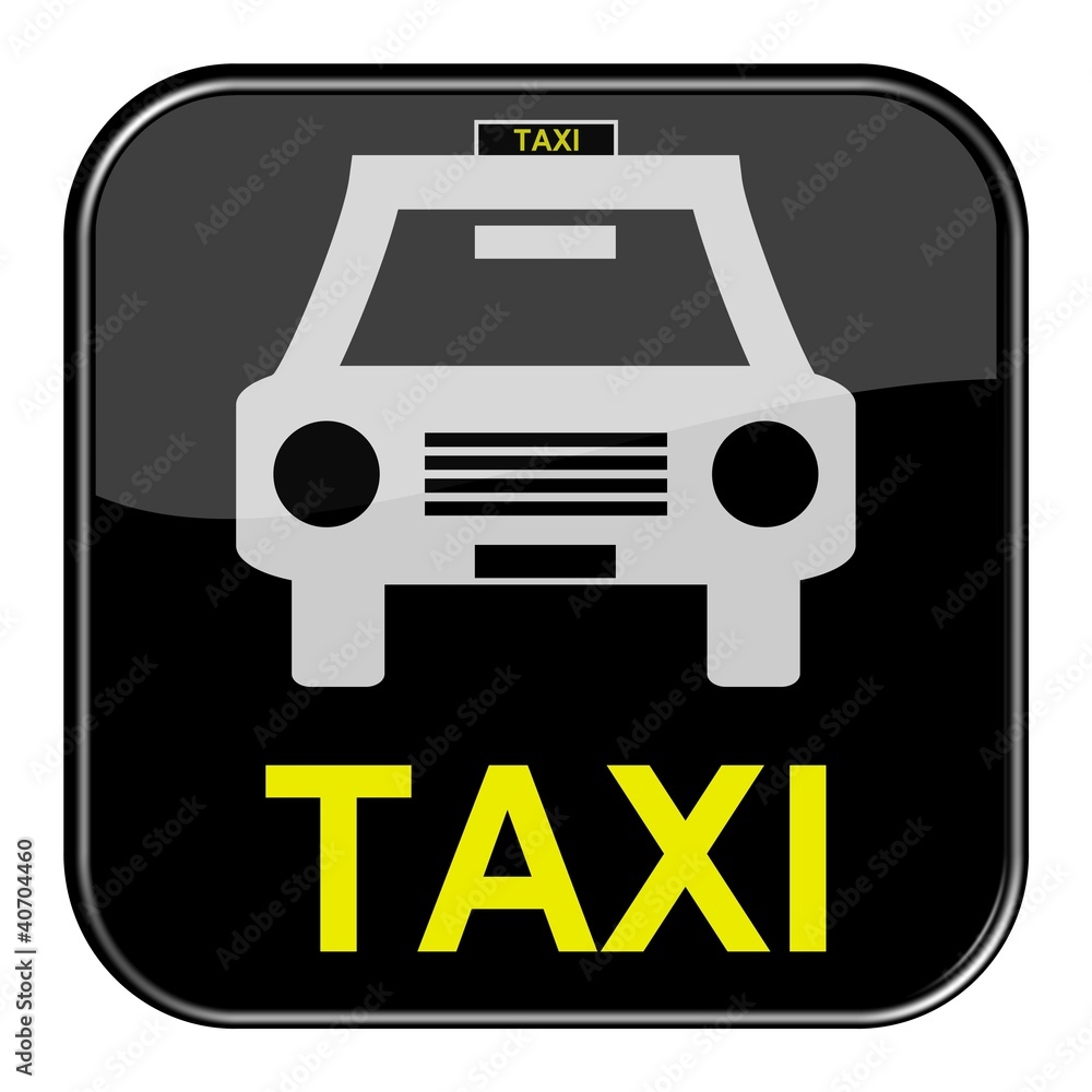 Glossy Button schwarz - Taxi Glossy Button schwarz - Taxi