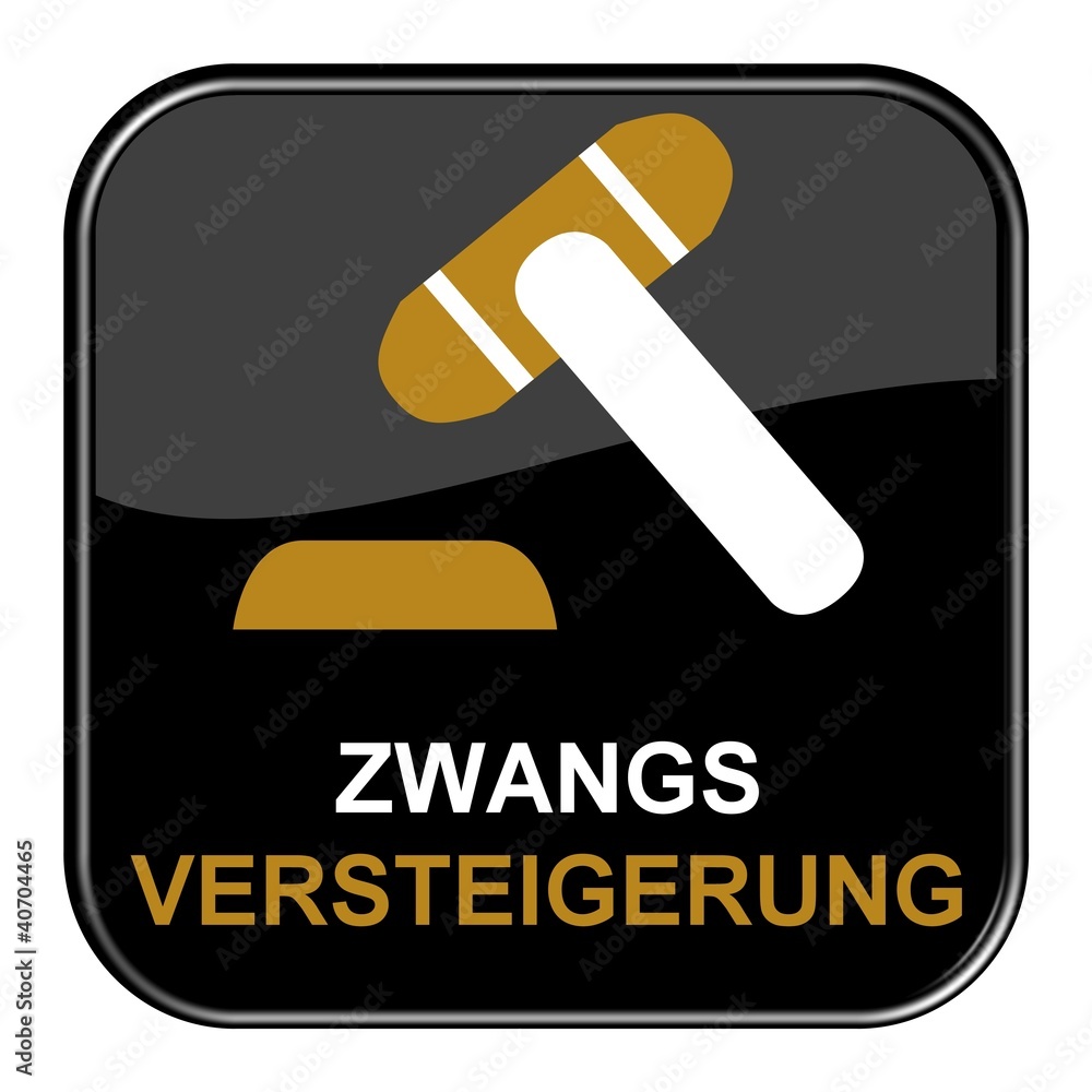 Glossy Button schwarz - Zwangsversteigerung Glossy Button schwarz - Zwangsversteigerung