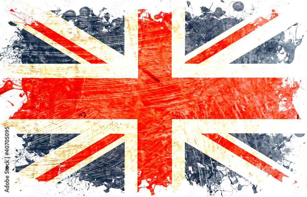 Fototapeta premium drapeau anglais decoupe