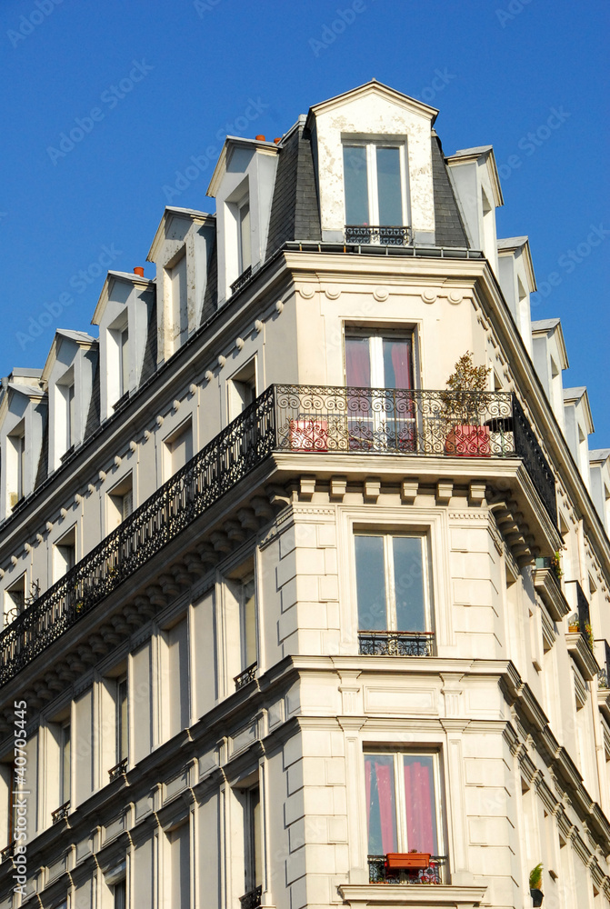 Obraz premium Immeuble parisien