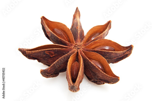 whole star anise in closeup