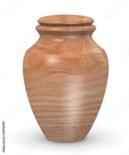 3d render of urn for ashes
