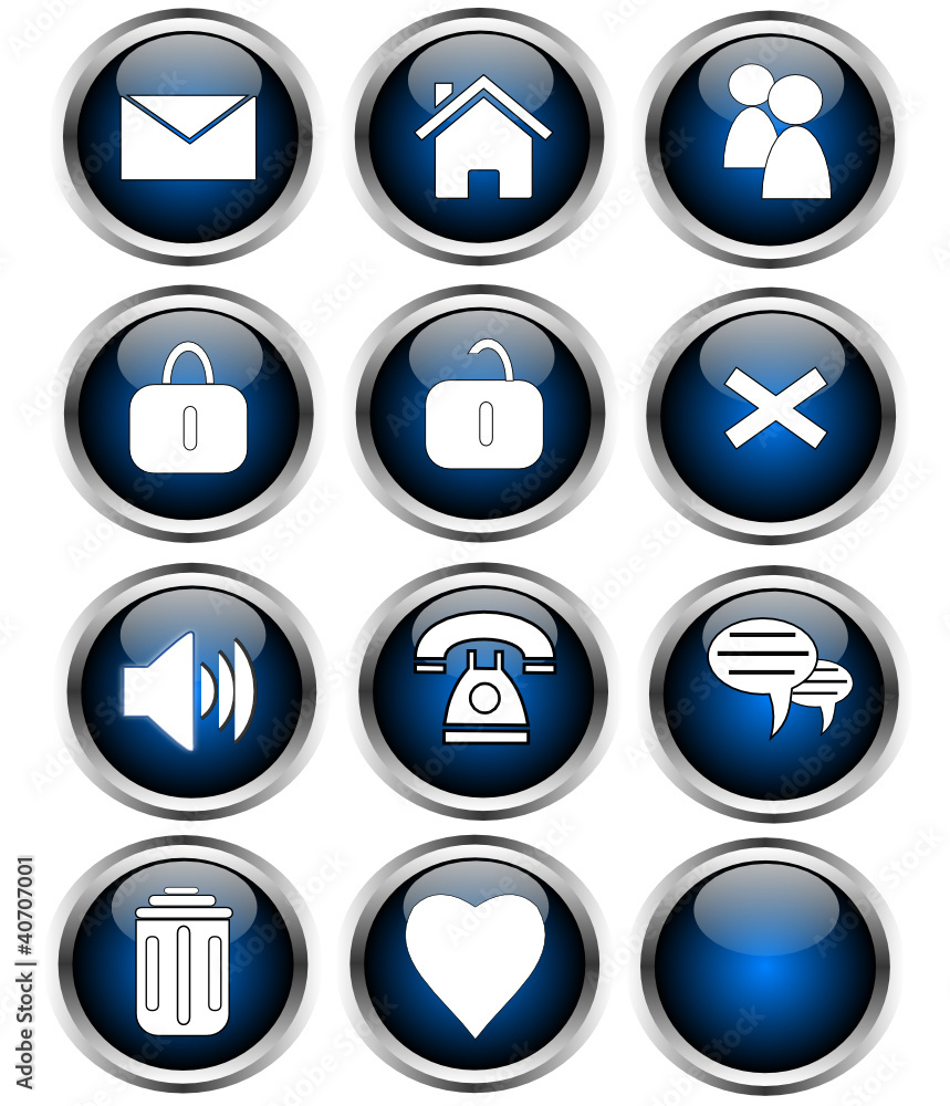 Web icons, buttons Web icons, buttons