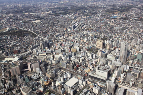 Chiba Japan, aerial view photo