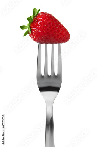 fragola su forchetta - straberry upon fork