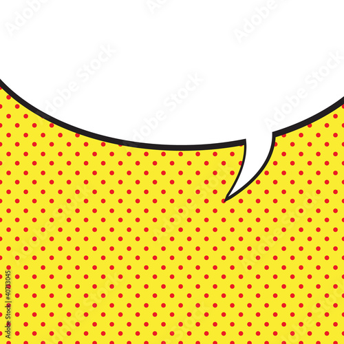 Speech Bubble in Pop-Art Style