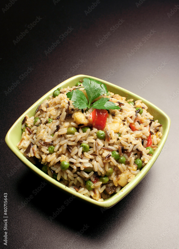 Risotto al curry con verdure Risotto al curry con verdure