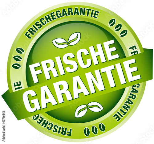 Button Banner "Frischegarantie" grün