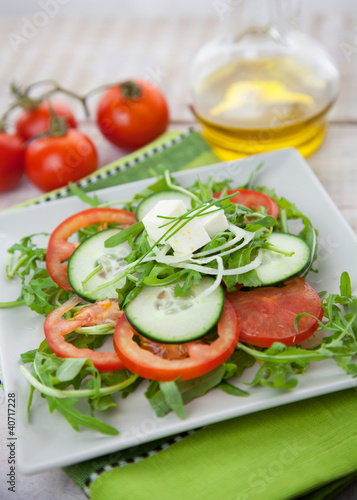 Healthy vegetable salad © mythja