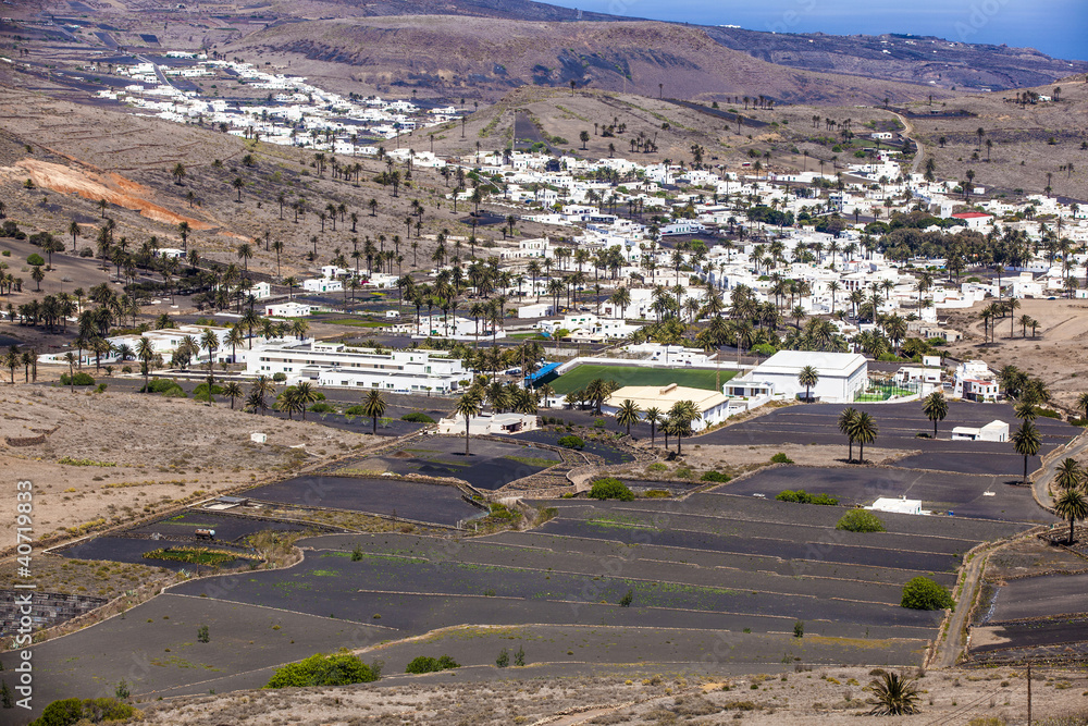 Obraz premium Small town of Haria in Lanzarote