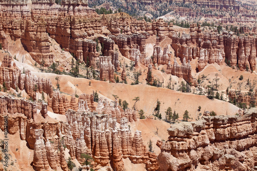 Beautiful and unique rock formationsn at Bryce Canyon, Utah