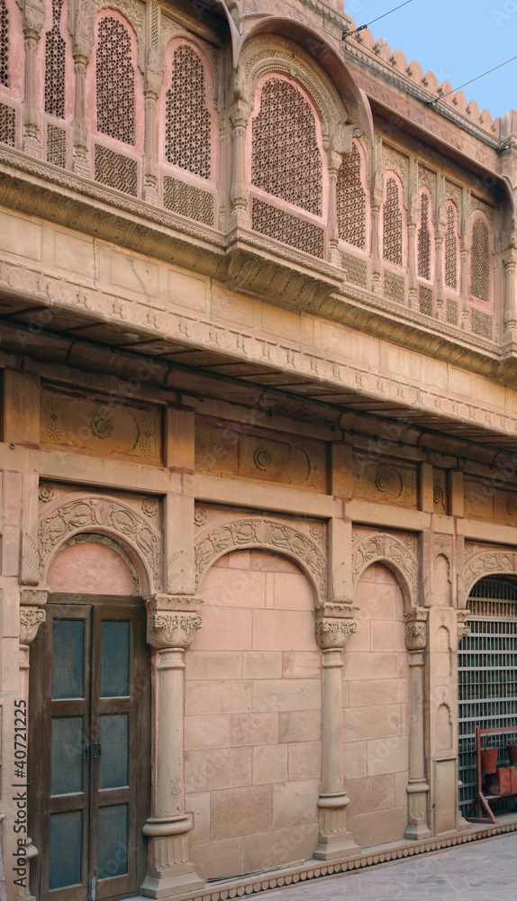 detail of a house in Bikaner