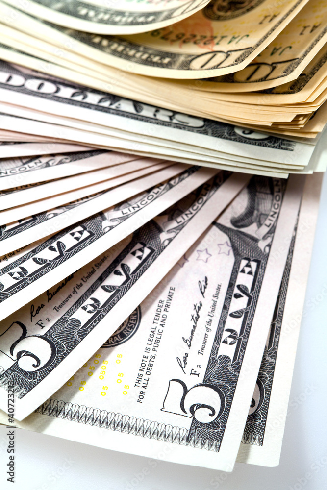 The money - American dollars