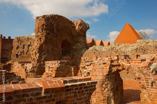 Teutonic Knights castle  Torun  Poland