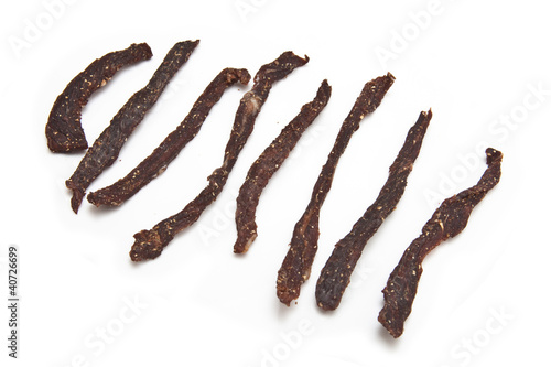 South African biltong strips.