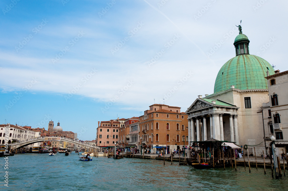 Venezia, Italy - Canal Grande and Rialto bridge