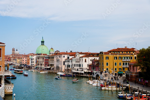 Grand Channel and Rialto Bridge in Venice, Italy © eddygaleotti