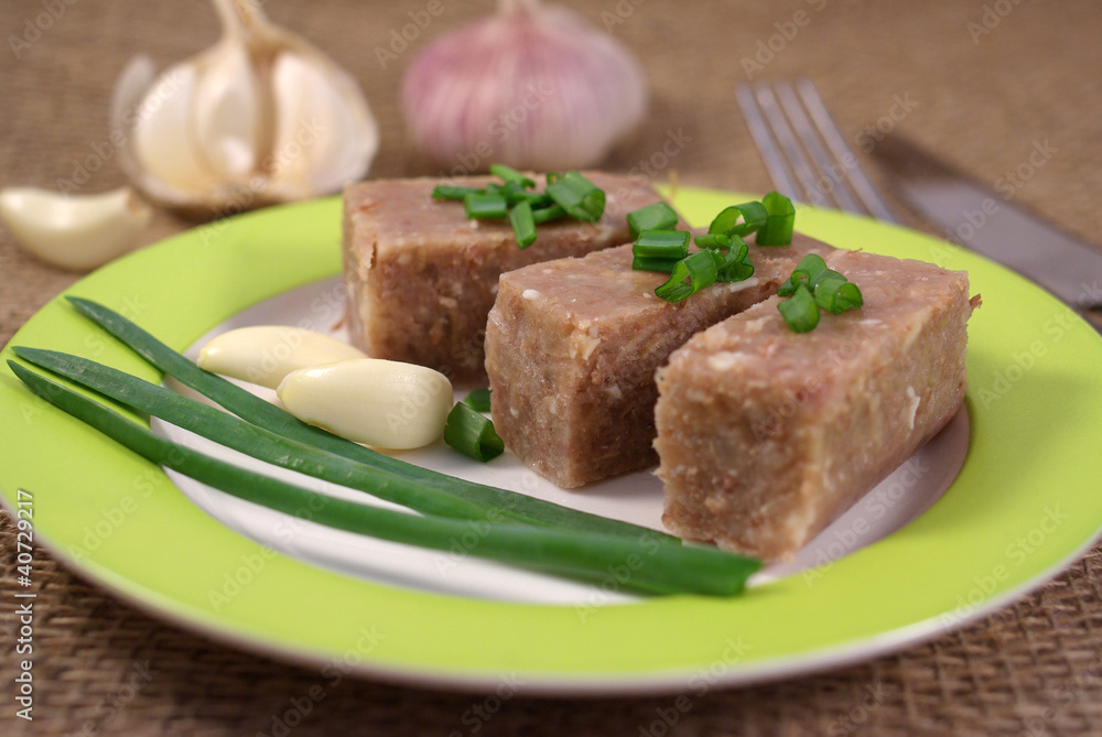 Jellied meat Jellied meat