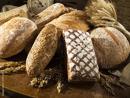 Panel kuchenny z motywem chleb