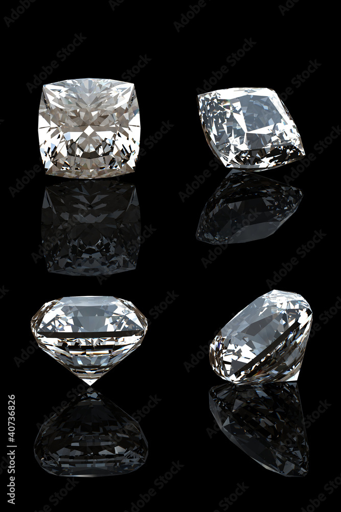 Collection of diamond. Gemstone Collection of diamond. Gemstone