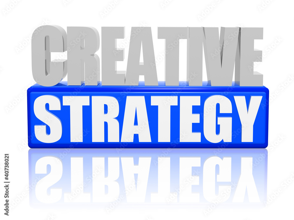 creative strategy - letters and block creative strategy - letters and block