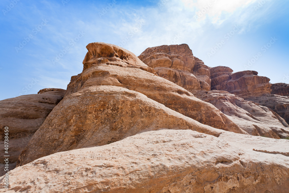 Obraz premium rocks in Wadi Rum dessert