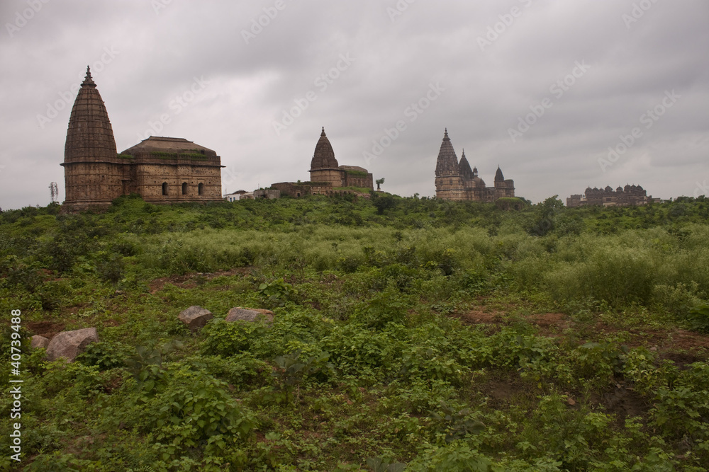 Hinduist temples in Orchha, India