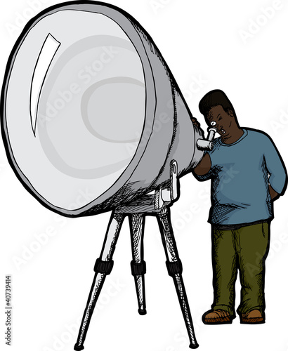 Man With Telescope