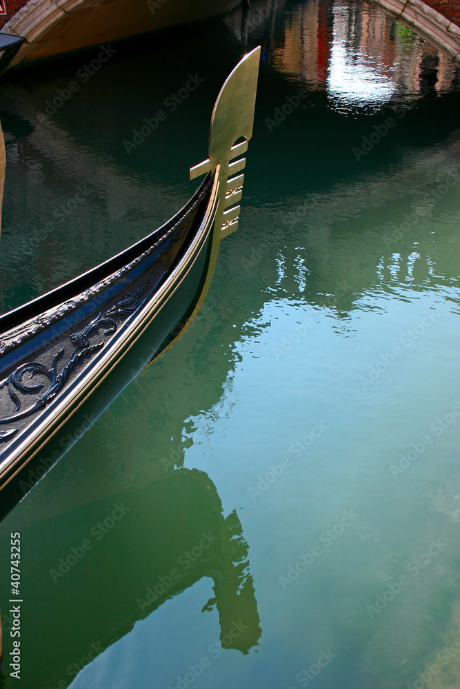 Gondola and reflection