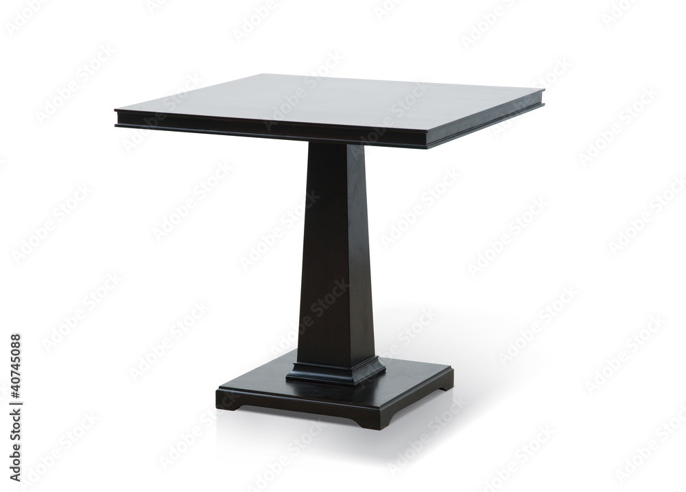 Wooden table on white background. Wooden table on white background.