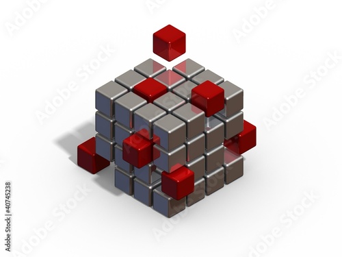 Travail d   quipe   assemblage de cubes