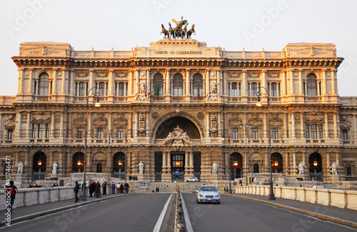 The Rome Hall of Justice, called Palazzaccio, seat of the Court.