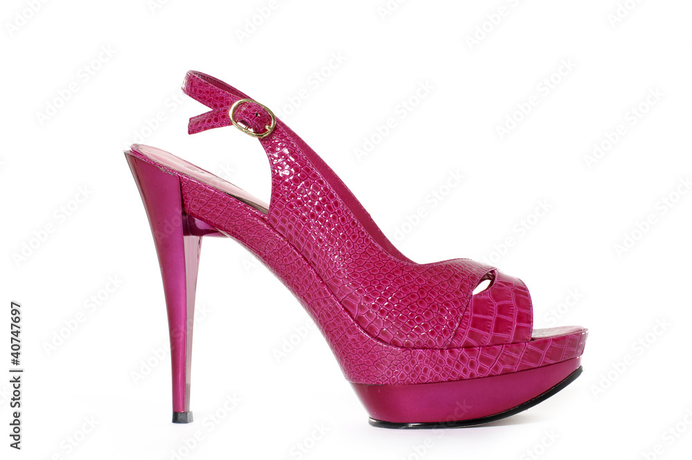 Picture of a single red shoe Picture of a single red shoe