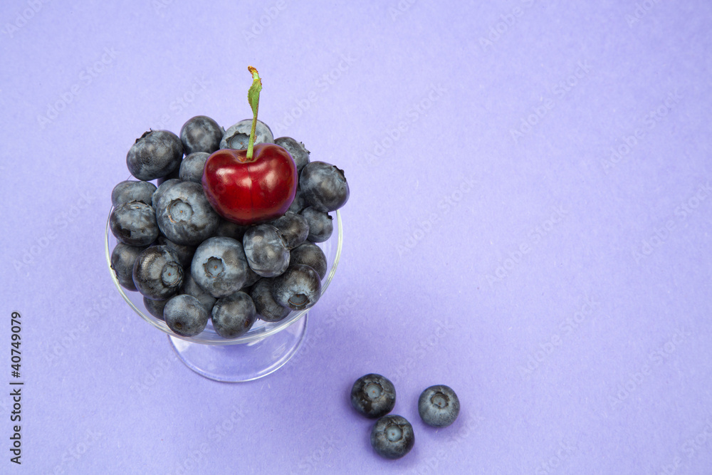 Cherry on Blueberries Cherry on Blueberries