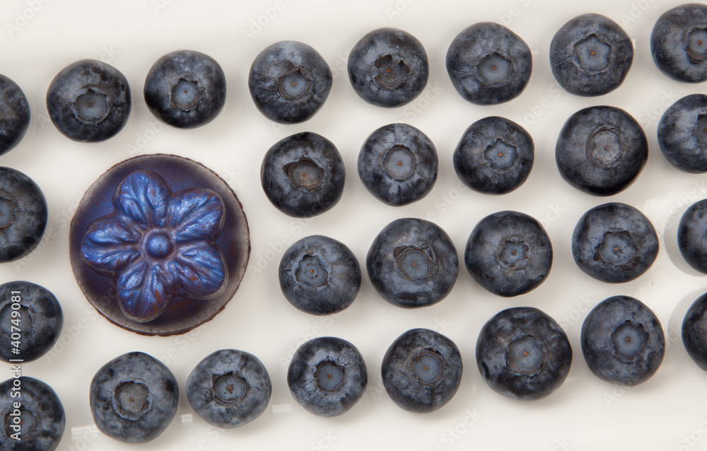 Candy and Blueberries Candy and Blueberries