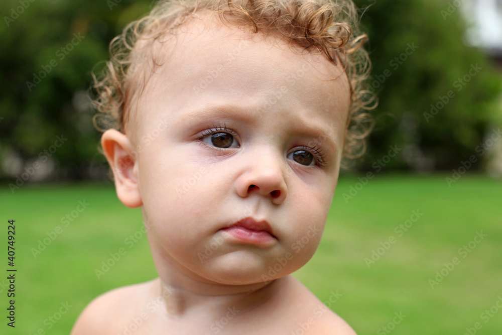 Portrait of sad boy Portrait of sad boy