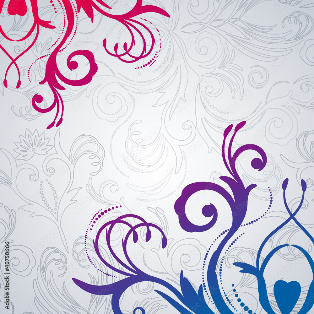 Abstract floral background with east flowers. Abstract floral background with east flowers.