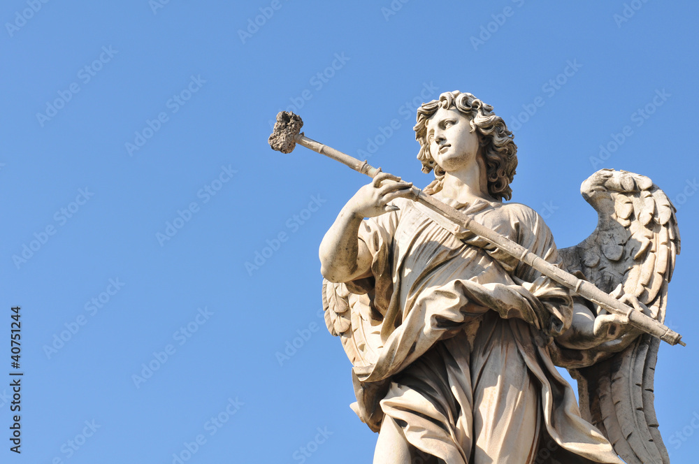 Obraz premium Angel statue at Sant Angelo castle, Rome