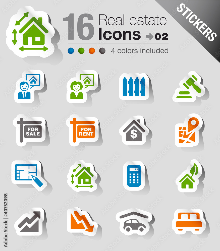Stickers - Real estate icons