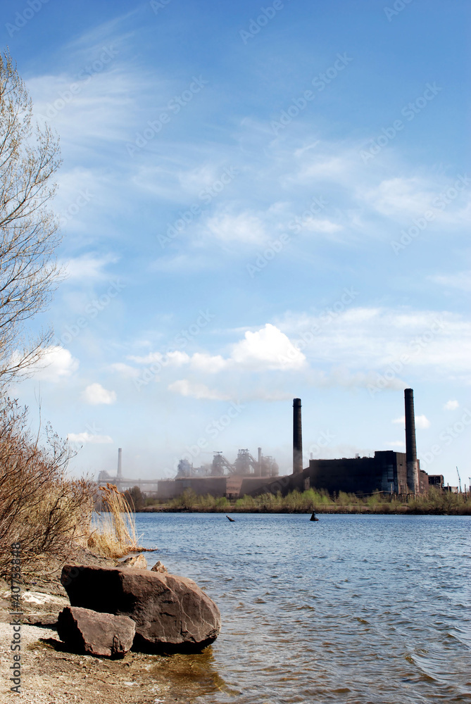 Obraz premium Industrial landscape