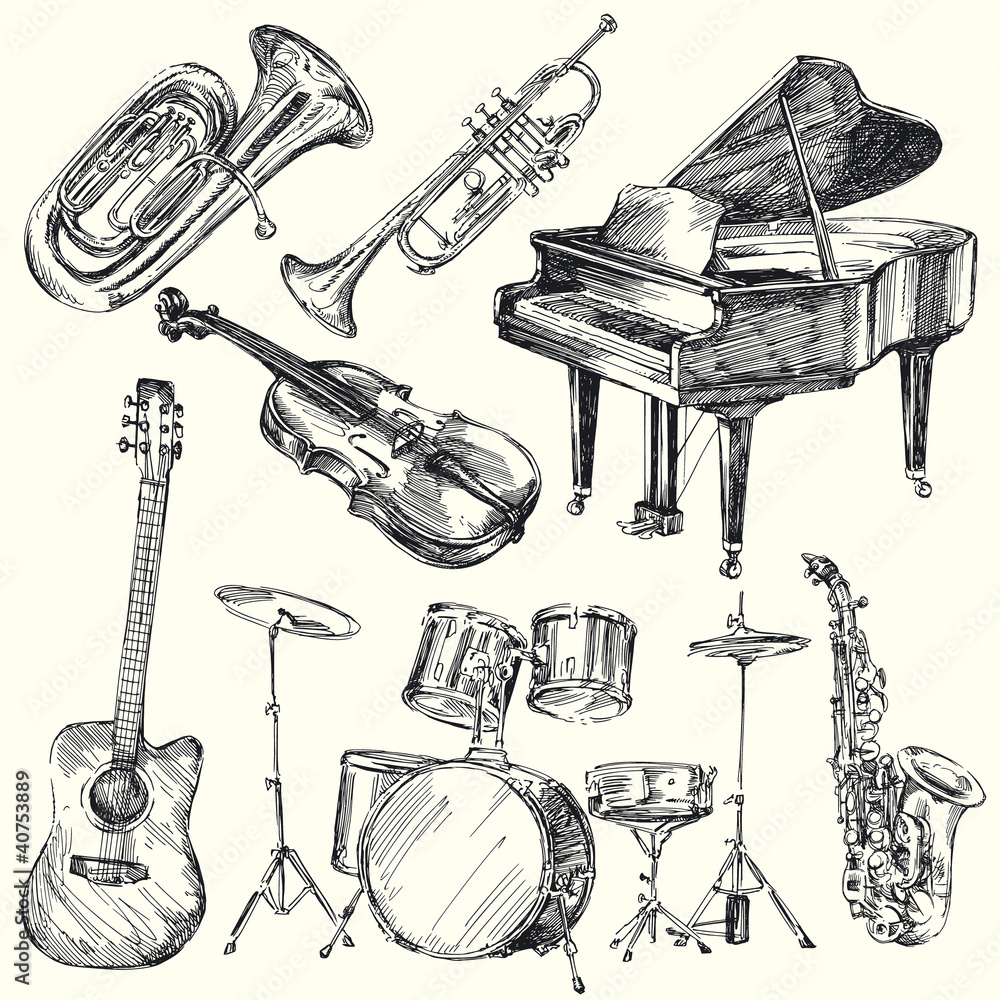 Fototapeta premium musical instruments