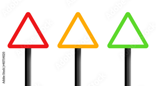 Triangle warning signs