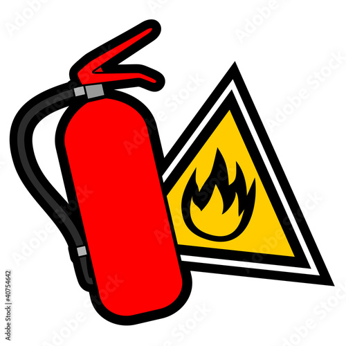 Danger fire sign