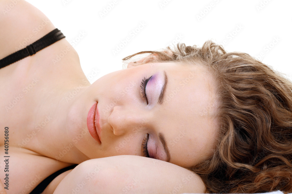 sleeping woman sleeping woman