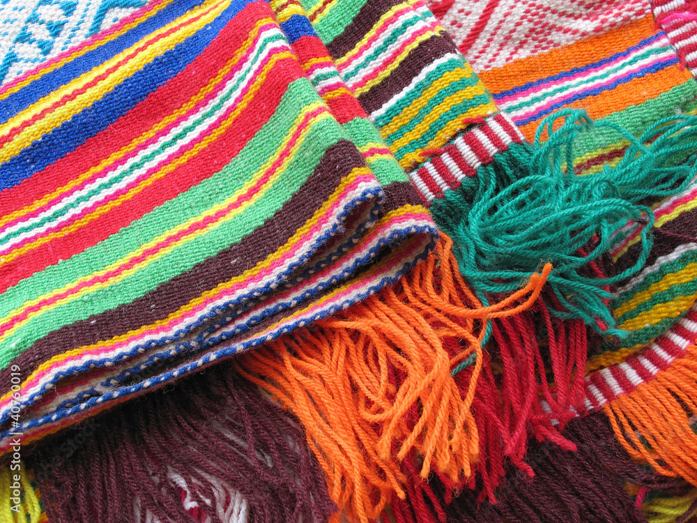 Peruvian hand made woolen fabric Peruvian hand made woolen fabric