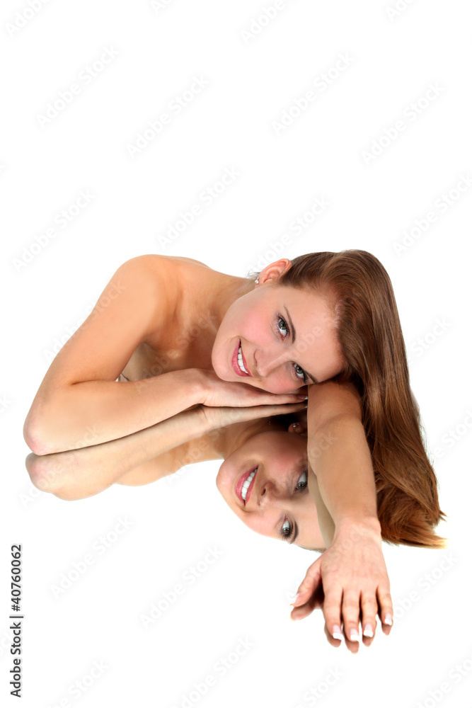 Mirror image of a woman Mirror image of a woman