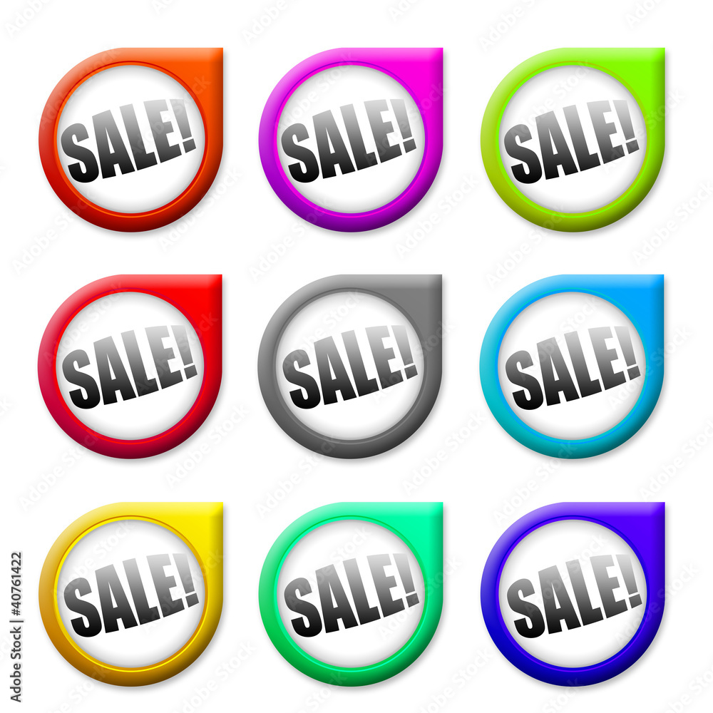 Sale! Button, Icon Sale! Button, Icon